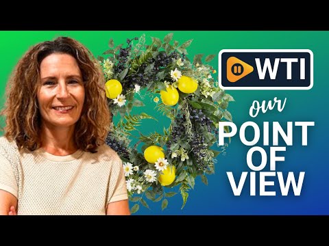 18 Inch Spring Wreath for Front Door with Artificial Lemons Blueberry and Green Leaves - WTI product video review