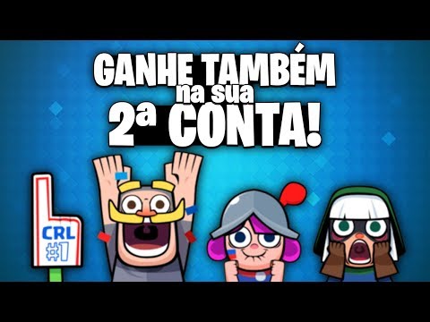 GANHE na 2ª CONTA do Clash Royale os NOVOS EMOTES de Graça também!