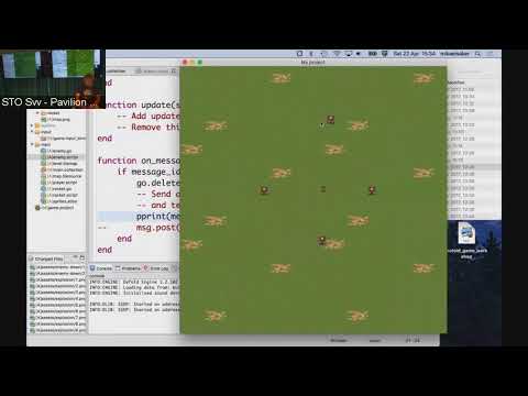 Defold War Battles tutorial. Part 14 - GUI, message passing