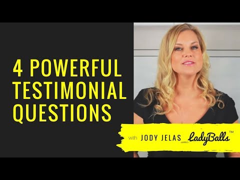 4 Powerful Testimonial Questions