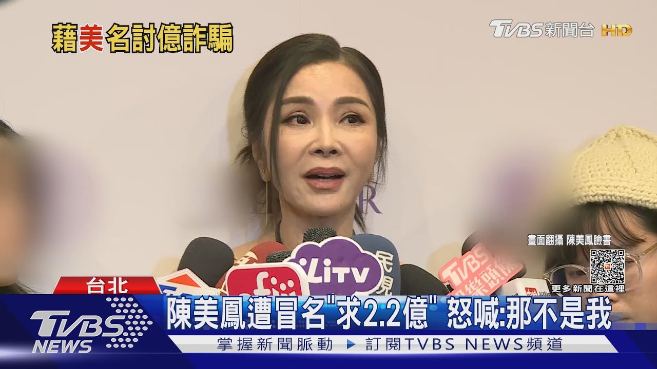 遭詐團盜照「集資2.2億拍電影」 陳美鳳無奈喊冤:真的不是我