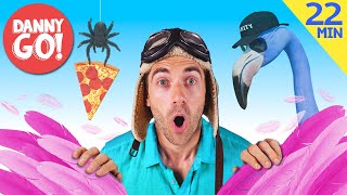 Flamingos, Pizza, Spiders + More! ๐ฆฉ๐๐ท๏ธ | Adventure Compilation | Danny Go! Songs for Kids Flamingos, Pizza, Spiders + More! ๐ฆฉ๐๐ท๏ธ | Adventure Compilation | Danny Go! Songs for Kids