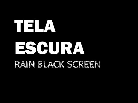 Som de Chuva e Trovões para Dormir + Relaxar 🌧 Chuva Tela Preta 24/7 🌧 Black Screen Rain