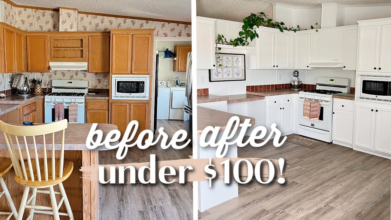 BUDGET UNDER $100 EASY DIY MAKEOVER & KITCHEN ORGANIZATION HOME ROOM MAKE OVER DECORATE WITH ME