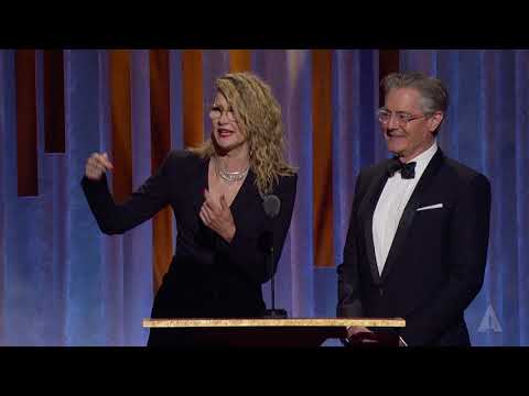 Laura Dern and Kyle MacLachlan honor David Lynch at the 2019 Governors Awards