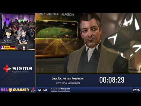 #ESASummer18 Speedruns - Deus Ex: Human Revolution [Any%] by Heinki