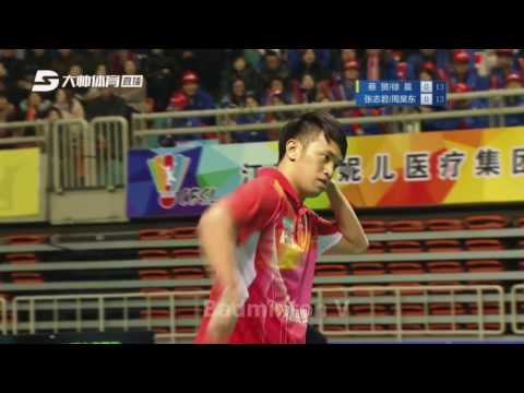 Badminton 2016 2017 CBSL   CAI Yun XU Chen vs ZHANG Zhijun ZHOU Haodong