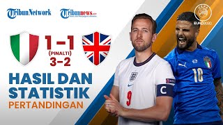 Highlight & Hasil Final Euro 2020 Italia 1-1 Inggris, Donnarumma Jadi Pahlawan & Gagalkan 3 Pinalti