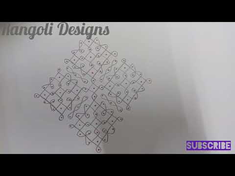 15x1 Neli kolam easy to draw @rangoli2design