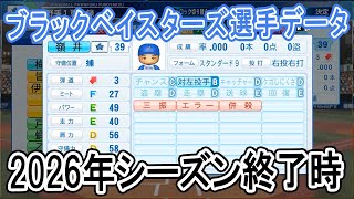 【パワプロ2021】ブラックベイスターズ2026年シーズン終了時選手データ
