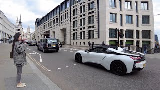 Walking around Long Lane, West Smithfield, Farringdon Street, New Bridge Street, London Tour 4K