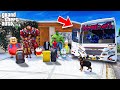 Shin Chan Franklin Tour In KOMBAN BUS Travelling Los Santos To Forest Mountain In Gta 5 Telugu