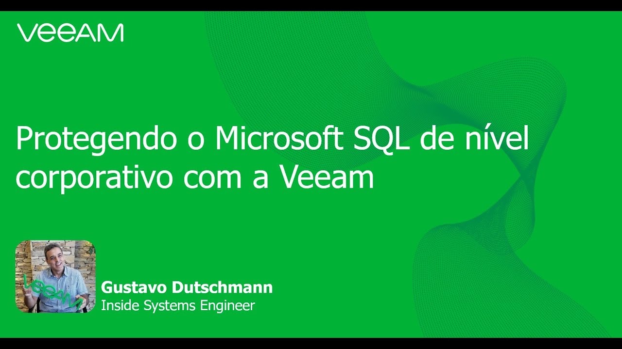 Protegendo implantações do Microsoft SQL com a Veeam video