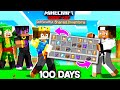 100 Days But We Share ONE INVENTORY In Minecraft