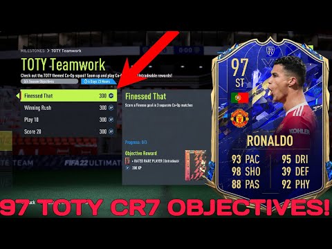 HOW TO COMPLETE TOTY TEAMWORK OBJECTIVES FAST! - 97 Rated Loan TOTY Ronaldo Objective - FIFA 22