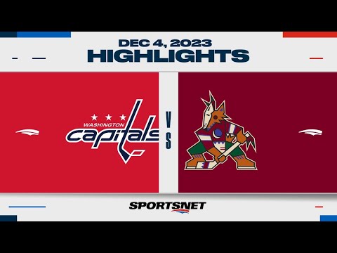 NHL Highlights | Capitals vs. Coyotes - December 4, 2023