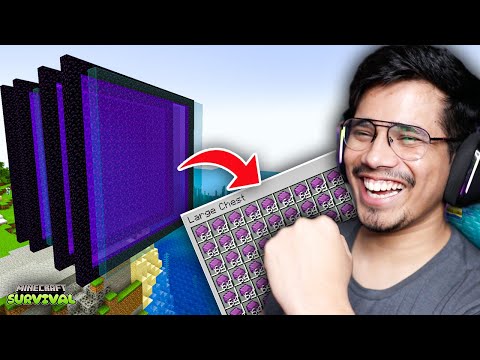 Crazy Minecraft Survival: My Insane Mega Shulker Farm!