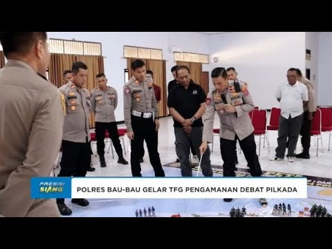 POLRES BAU BAU GELAR TFG PENGAMANAN DEBAT PILKADA