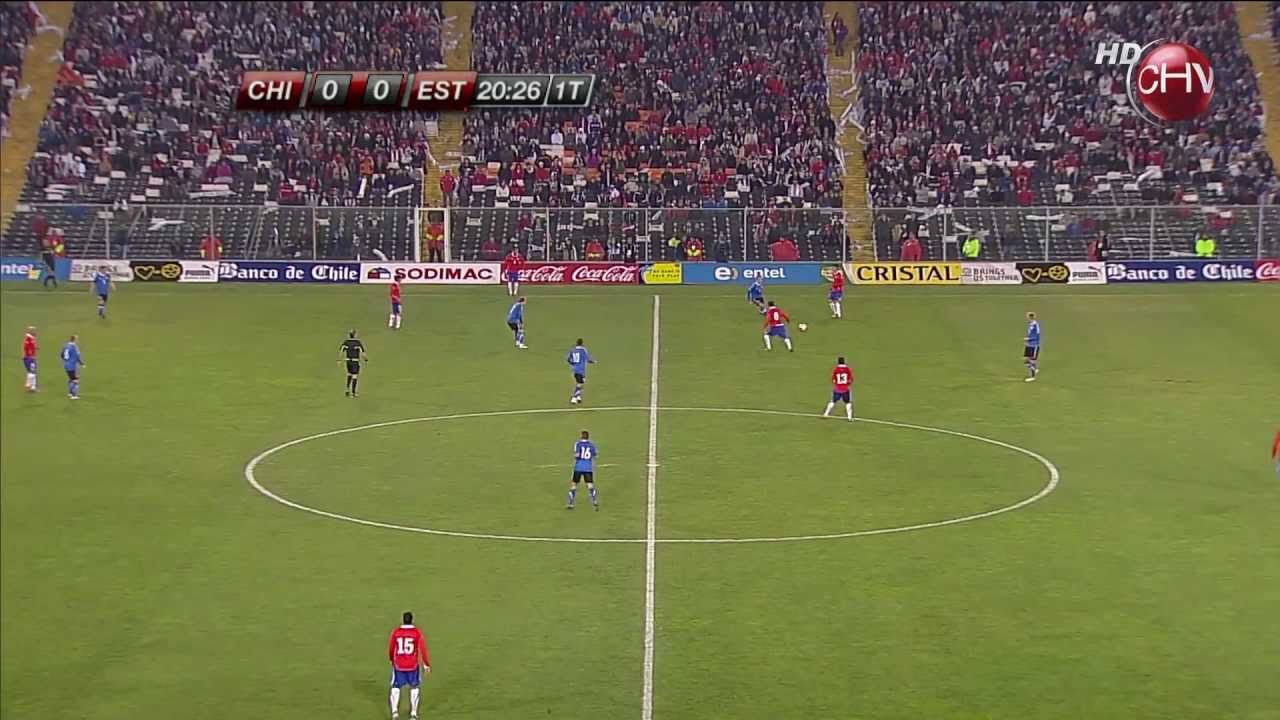 Gol de Matías Fernandez Chile vs. Estonia 19/06/2011