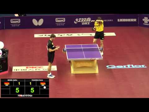 2015WTTC Men's Singles R2 FRANZISKA Patrick(GER) vs MENGEL Steffen(GER) 弗兰西斯卡vs孟格尔