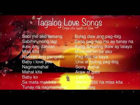 Tagalog love song collection(Nyt Lumenda & eden  BALIWAN