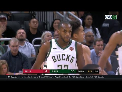Khris Middleton Highlights vs Bulls PS19G1 - 15 Pts (2018.10.03)
