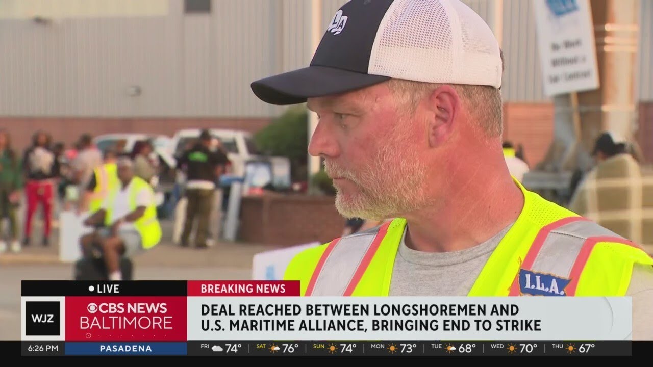 Port workers, U.S. Maritime Alliance agree to deal, ending strike
