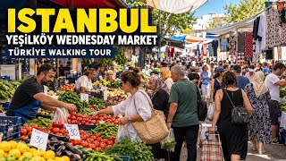 🛍️ Istanbul’s Most Luxurious Market? | Yeşilköy Wednesday Market Walking Tour, S