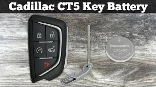 How To Replace CADILLAC CT5 Key Fob Battery 2020 - 2024 Change Replacement CT5 Remote Batteries DIY