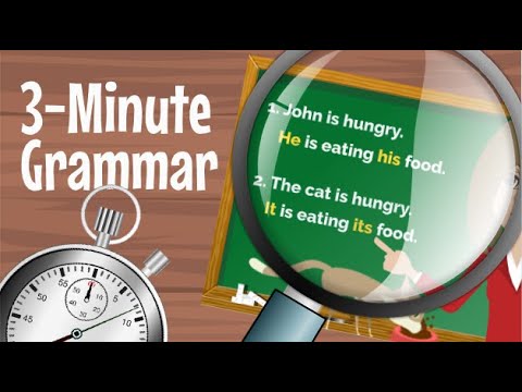 3-Minute English Grammar Lesson - It / It's / Its