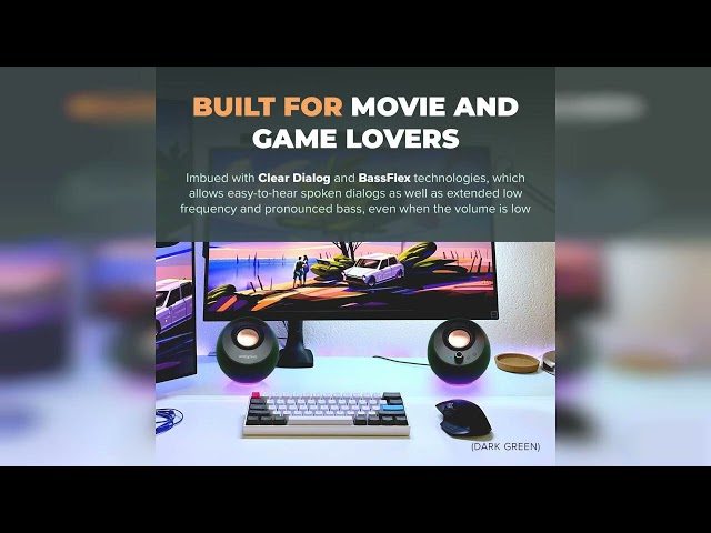 Vídeo relacionado con CREATIVE Pebble Pro 2.0 Altavoces USB-C para Ordenador con Bluetooth 5.3 e iluminación RGB Personalizable, Audio USB y Puerto de Auriculares/micrófono (Negro)
