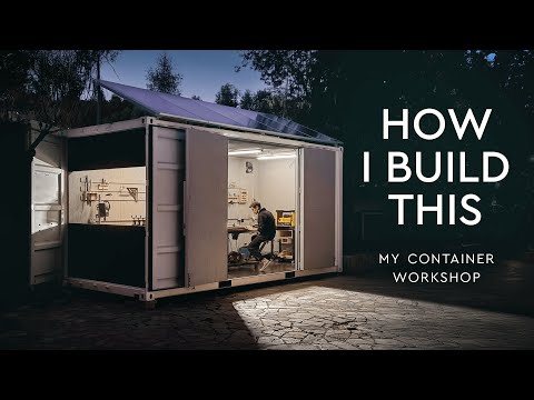Building a Shipping Container Workshop in the Mountains | My Solo Narrated Journey