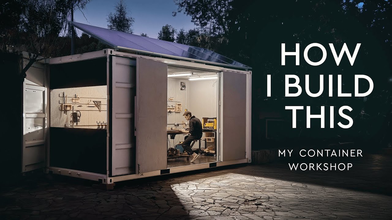 Building a Shipping Container Workshop in the Mountains | My Solo Narrated Journey