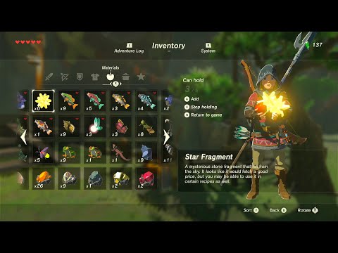 What do you get by cooking Star Fragments? - Dueling Peaks - Breath of the Wild - Nintendo Switch