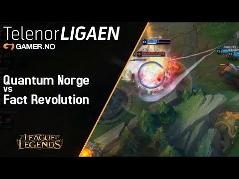 LoL: Quantum vs Fact Revolution Highlights - Round 9 of Telenorligaen Spring 2018