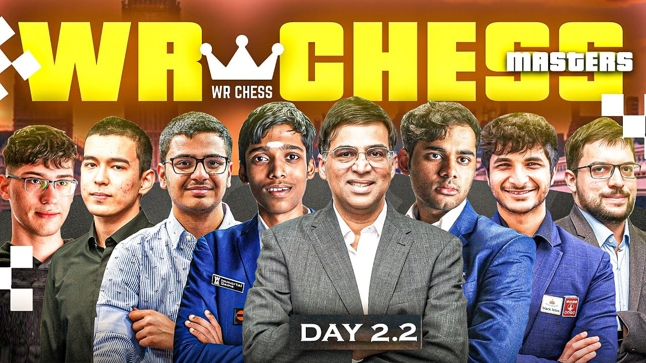 WR Chess Masters 2024 | Round 2.2 | Anand vs Pragg, Vidit vs Arjun, Raunak vs Firouzja