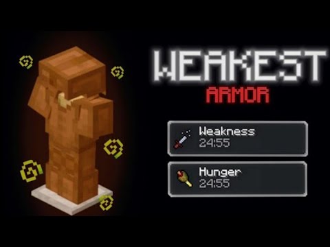 Unbelievable: Making the Weakest Armor in Minecraft