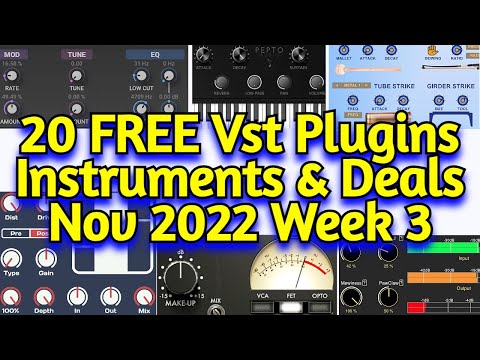 20 New FREE VST Plugins, Vst Instruments, Sample Packs & Black Friday Deals - November 2022 Week 3