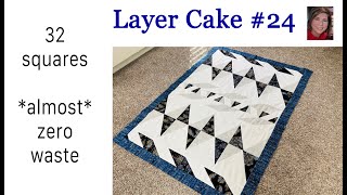 🍰 LAYER CAKE 24 🍰 | Can I make an entire quilt from star legs, no waste? | QUILT PATTERN TUTORIAL