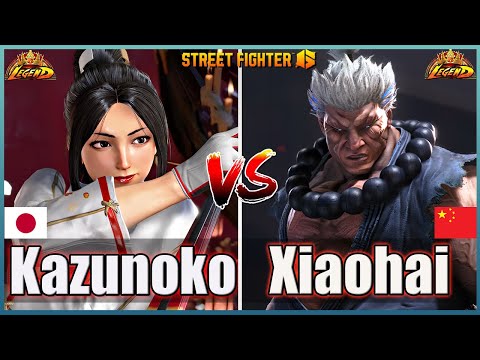 Street Fighter 6 🔥 Kazunoko (Mai #1 Ranked)  Vs  XiaoHai (AKUMA) 🔥  Best High Level Gameplay
