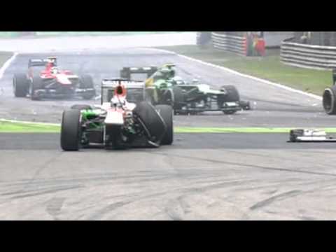 Crash F1 Monza 2013