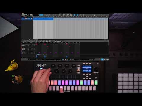 ATOM SQ X Studio One 5.2 - Velocity, Repeat, Delay, and Probability from SQ