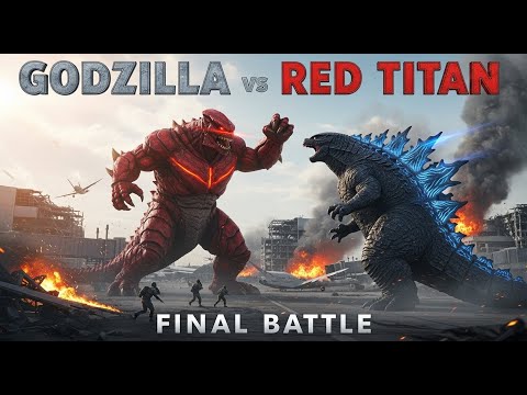 GODZILLA vs RED TITAN – Airport Massacre & City Destruction  Full Movie-Style Kaiju Battle