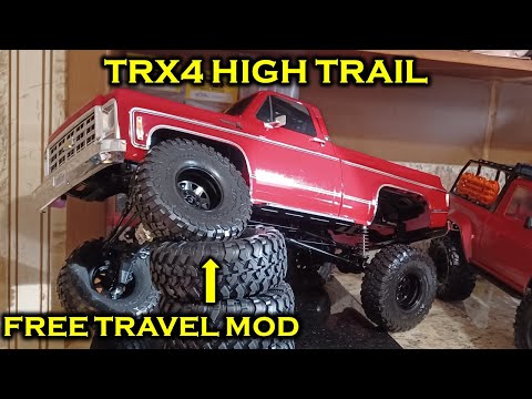 Traxxas Trx4 High Trail Free Travel Mod + 17.5wt Oil