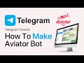 How To Make Aviator Predictor Bot In Telegram 100 WORKING IOS Android