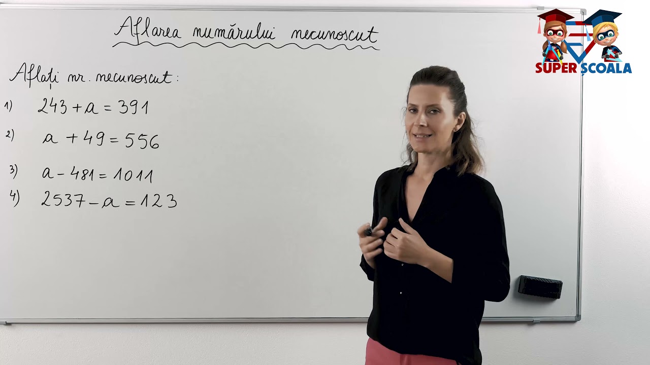 Watch Aflarea Termenului Necunoscut Clasa 4 Now Clasa a IV-a - Aflarea num?rului necunoscut