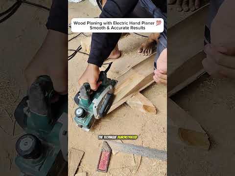 Wood Planing with Electric Hand Planer 💯 | Smooth & Accurate Results