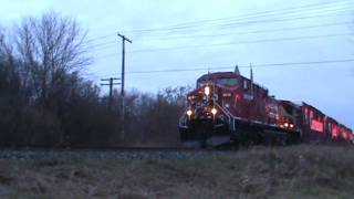 preview picture of video 'CPR HOH-1 (Holiday Train) Departs Brighton for Colborne ON'