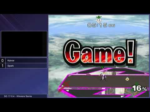 SG 17-5.4 SSBM - Kalvar (Marth) vs. Spark (Sheik) - Melee WSF