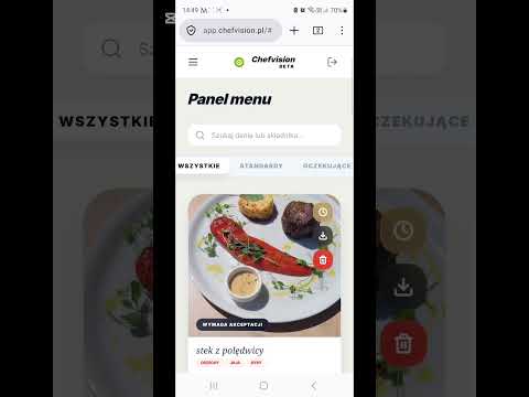 Jak dodać danie do menu